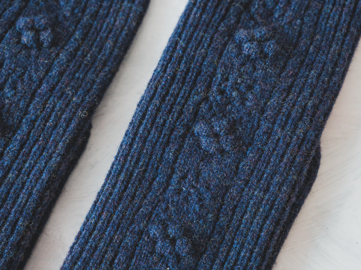 North pole Lamb’s wool socks col.hyacinth