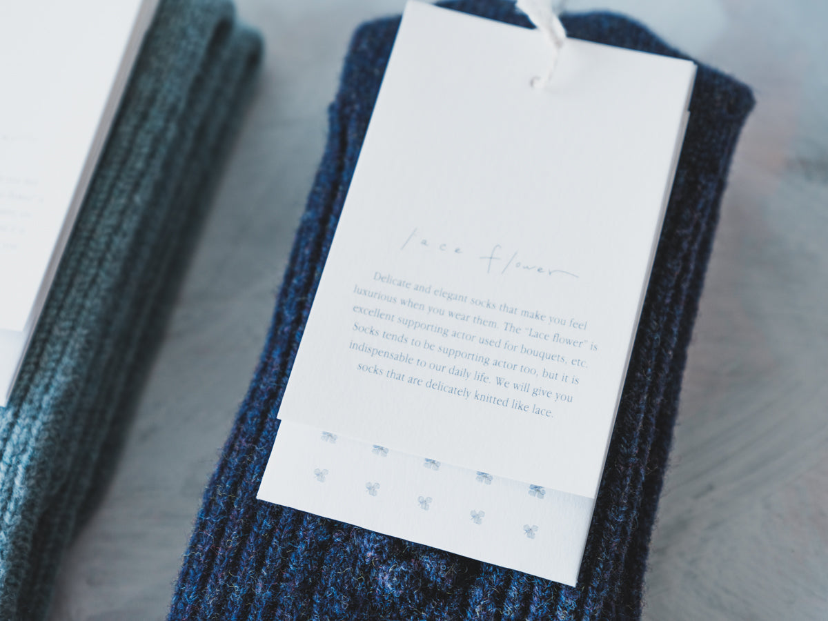 North pole Lamb’s wool socks col.hyacinth