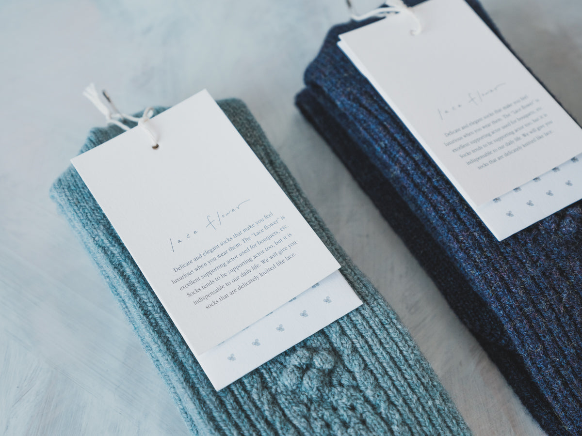 North pole Lamb’s wool socks col.hyacinth