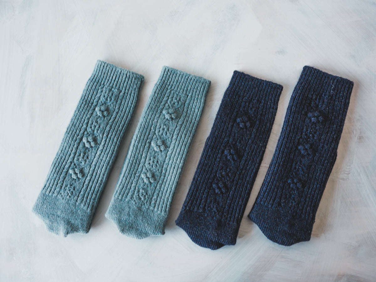 North pole Lamb’s wool socks col.hyacinth