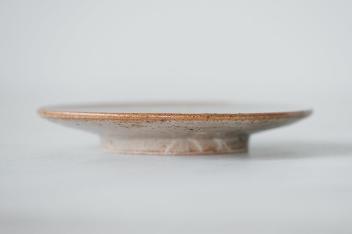 陶 小皿 (灰釉)