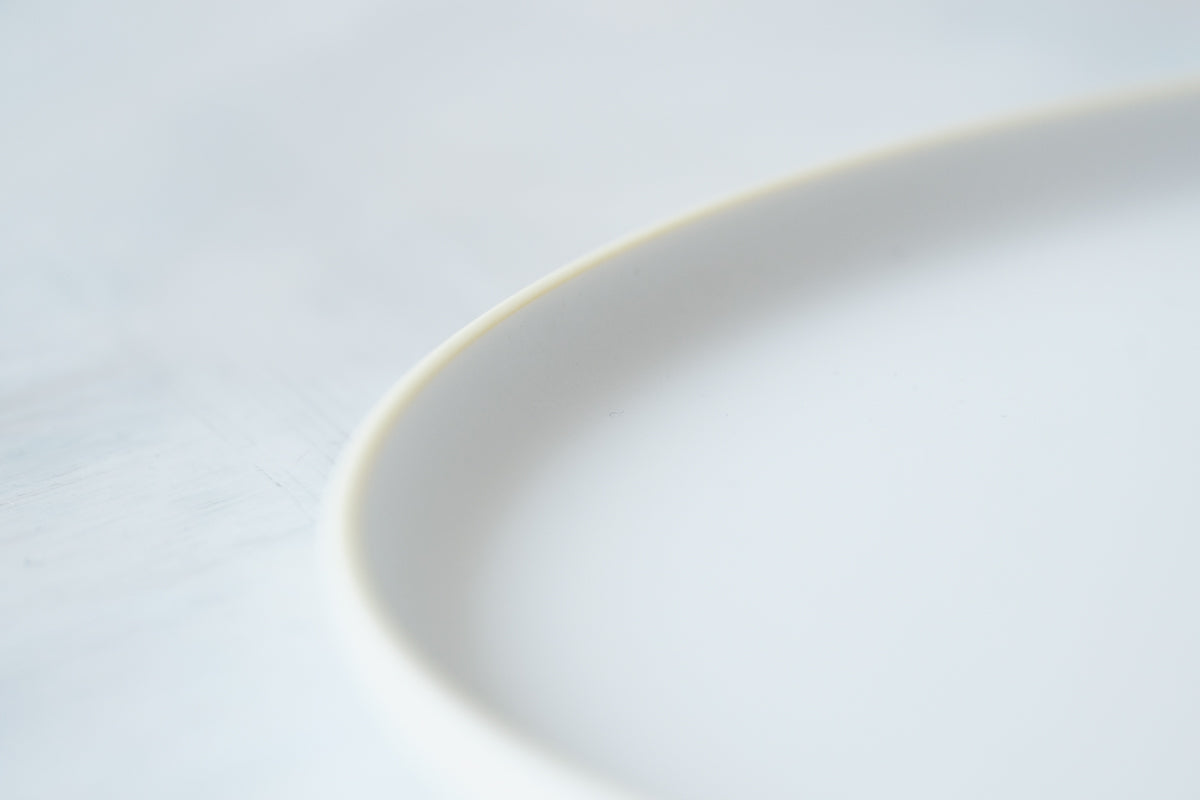 S&B Flat Plate 220 Plain White / Yellow