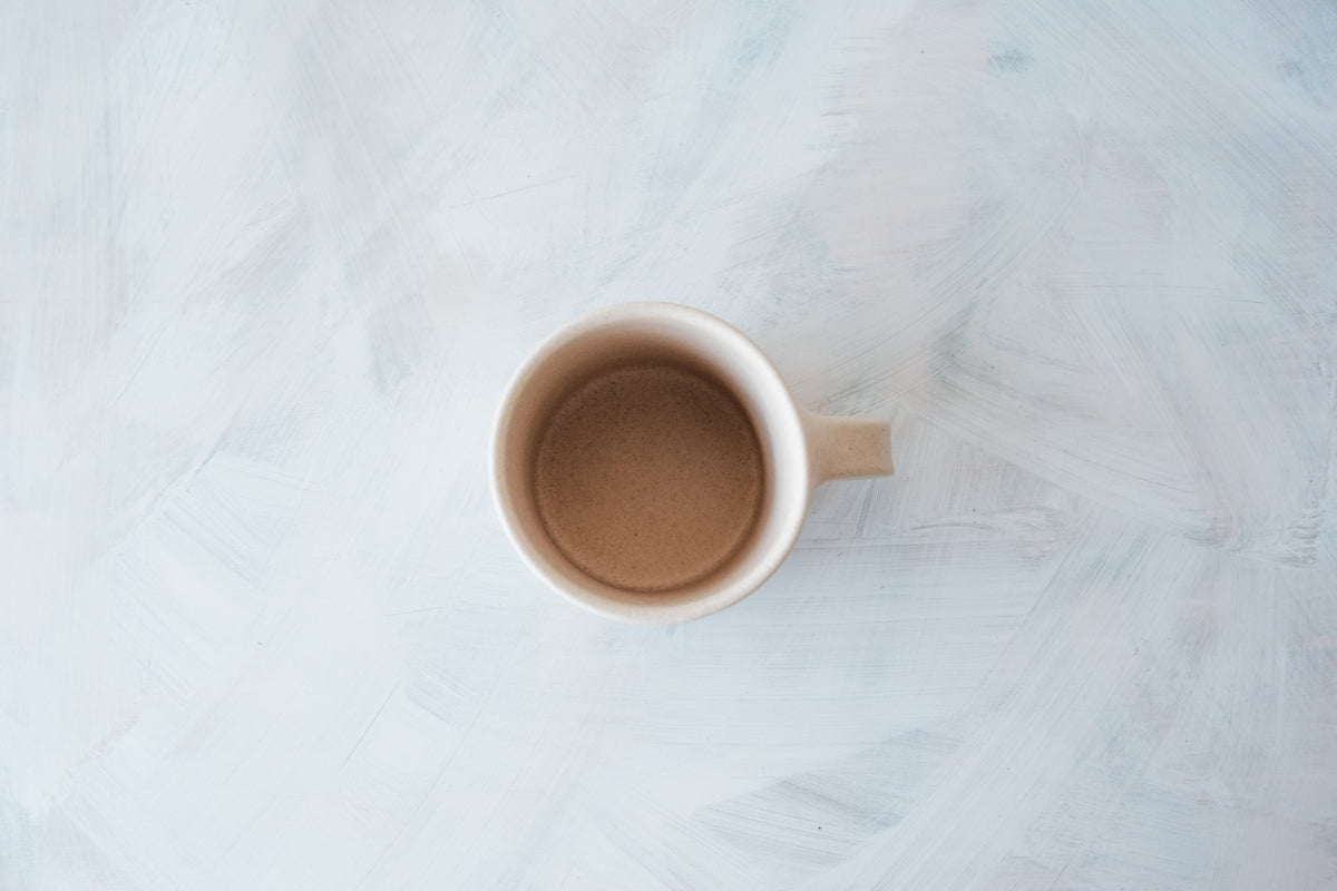 mug white beige