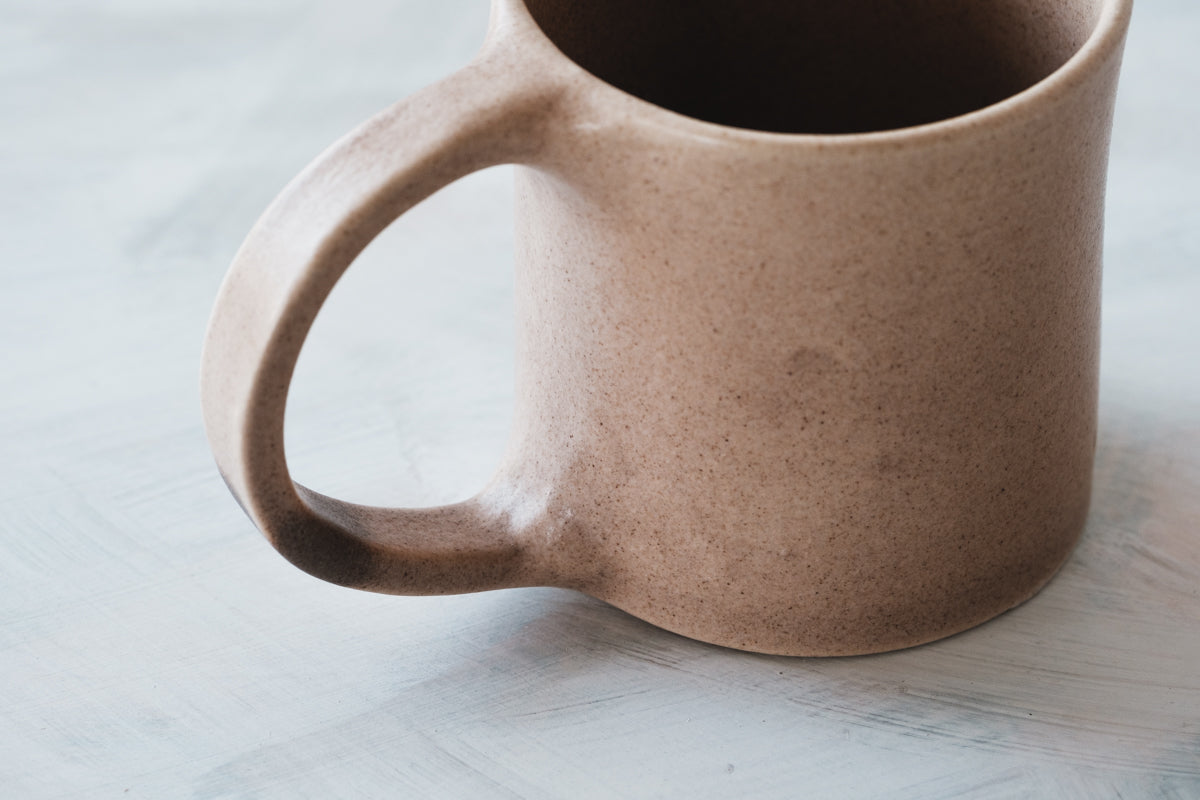 mug brown beige