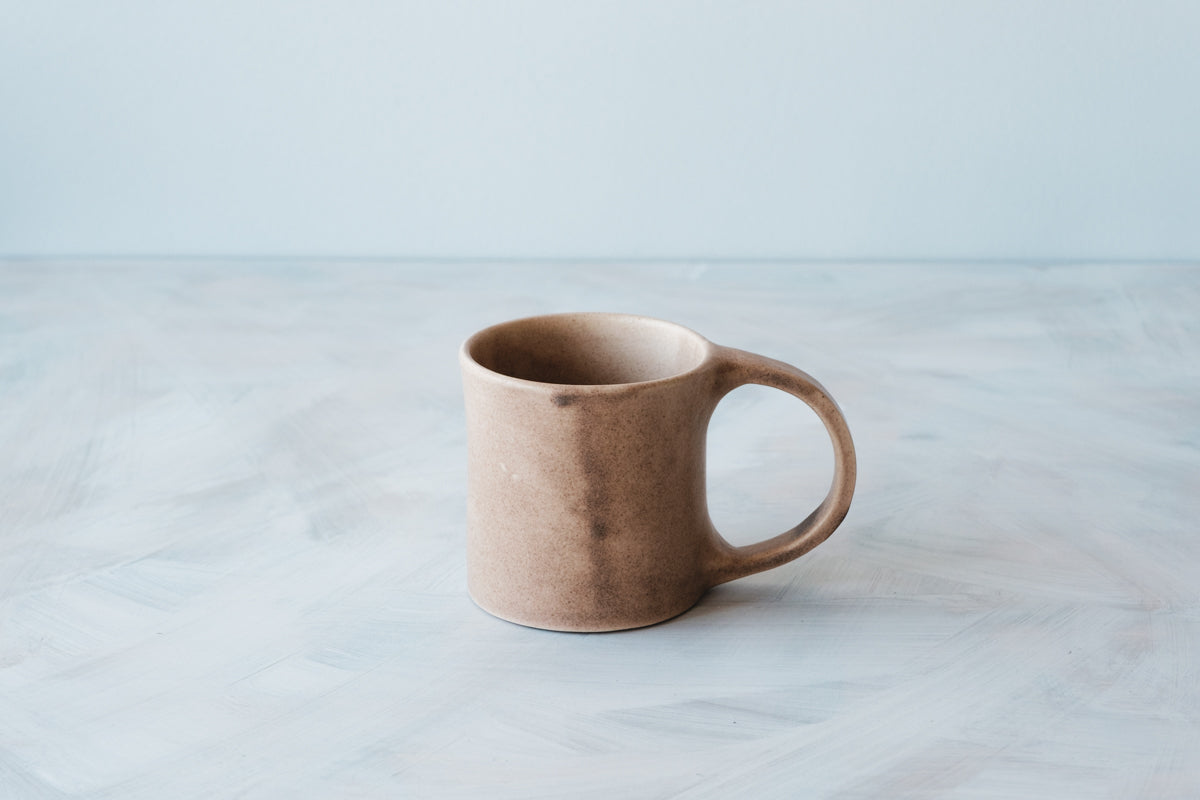 mug brown beige