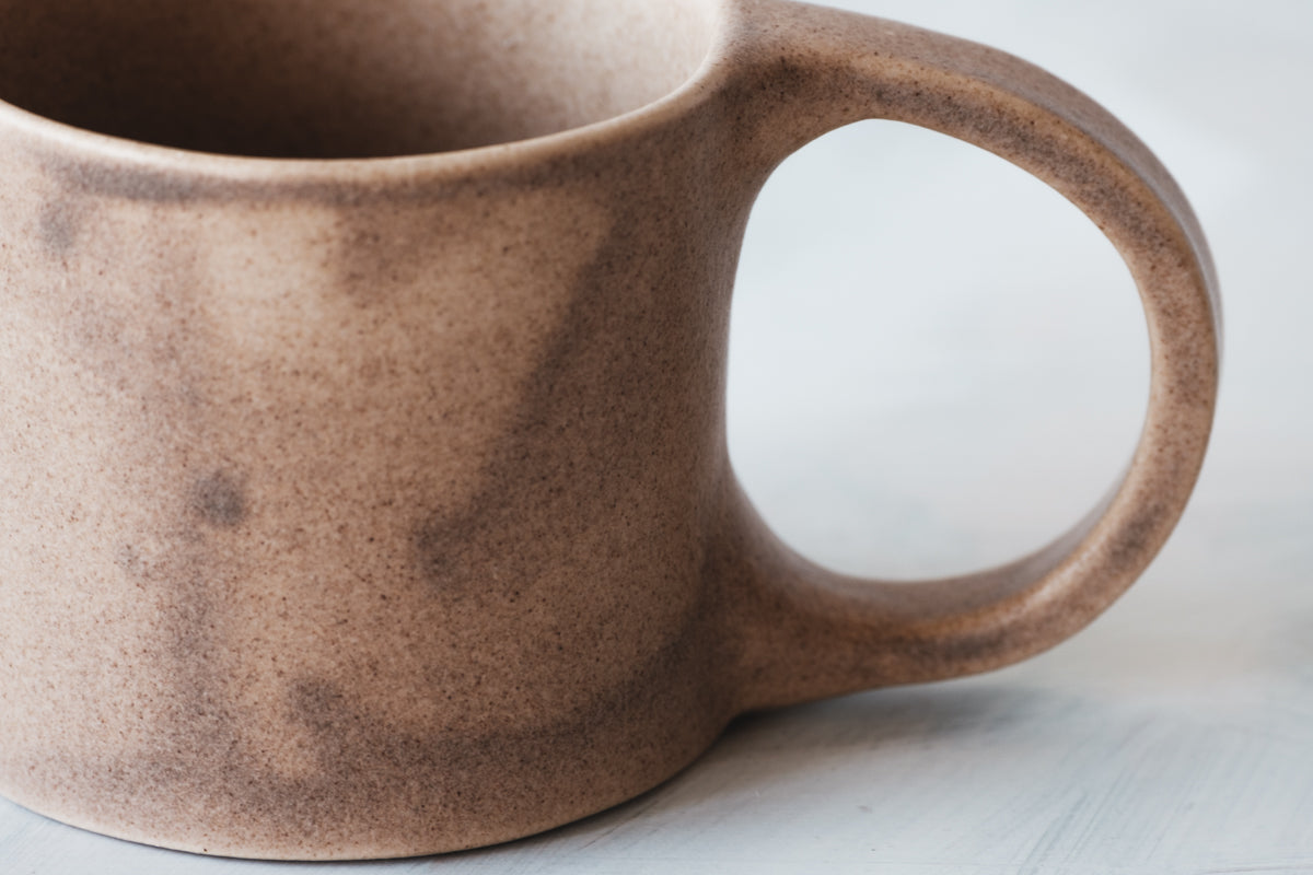 mug brown beige