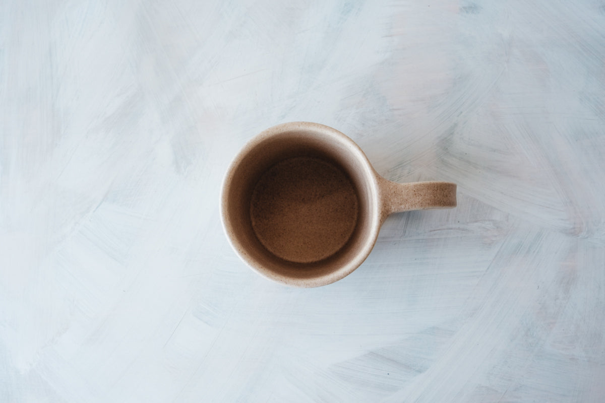 mug brown beige