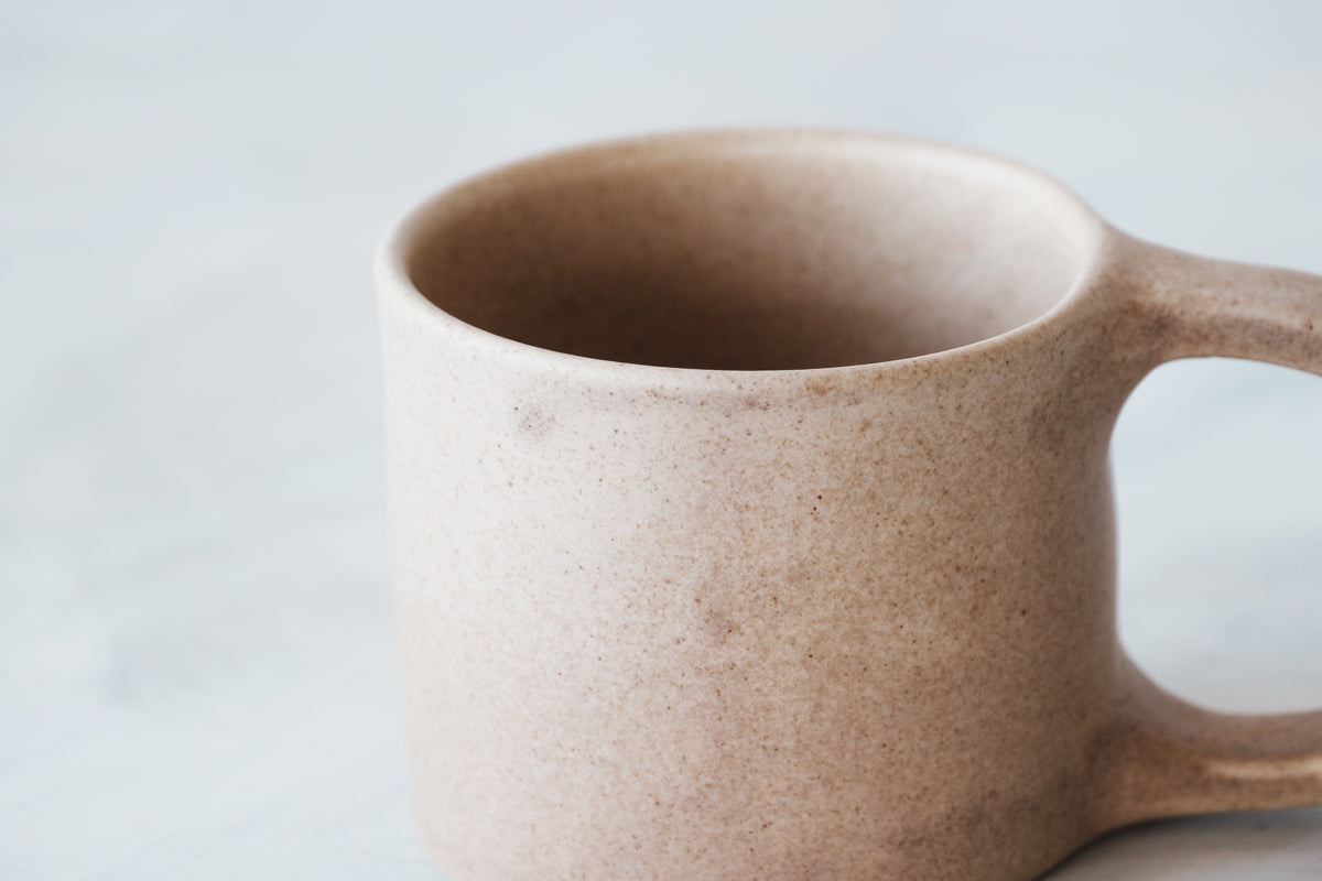 mug brown beige