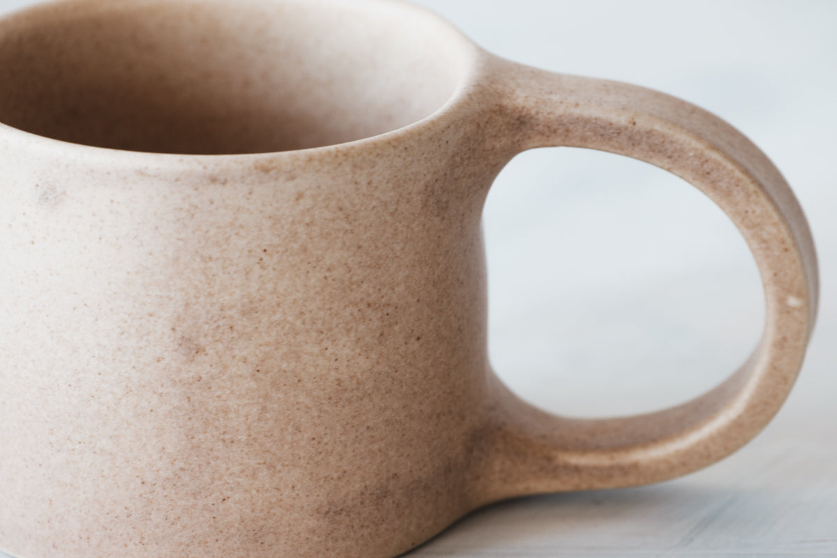 mug brown beige