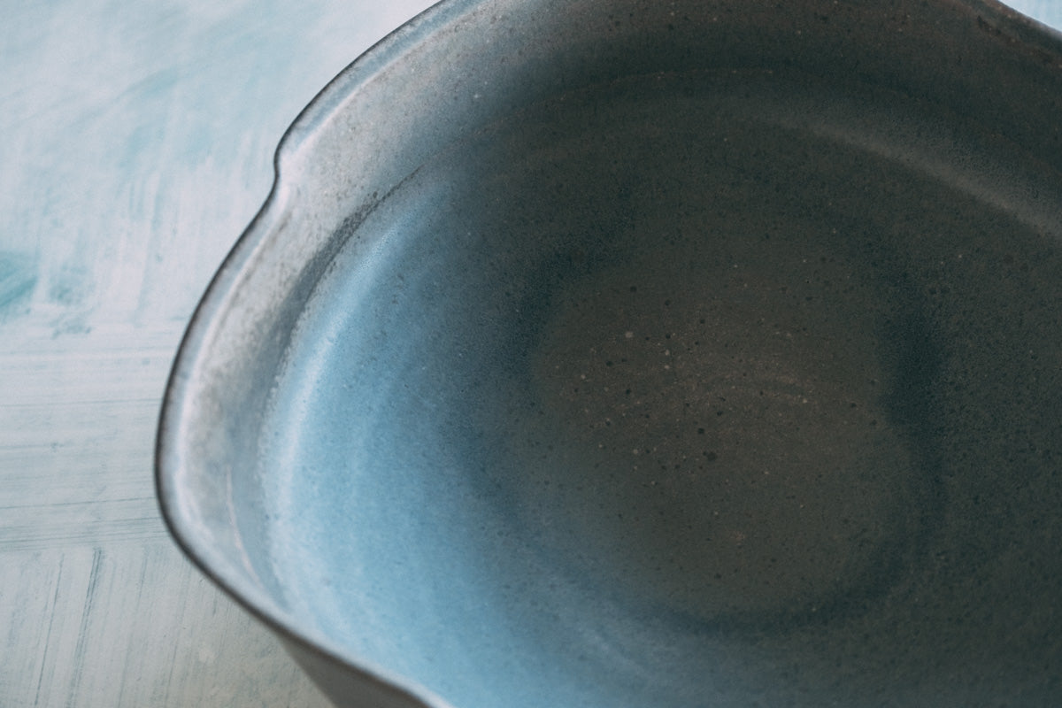 盛鉢(塩窯焼成)Serving bowl
