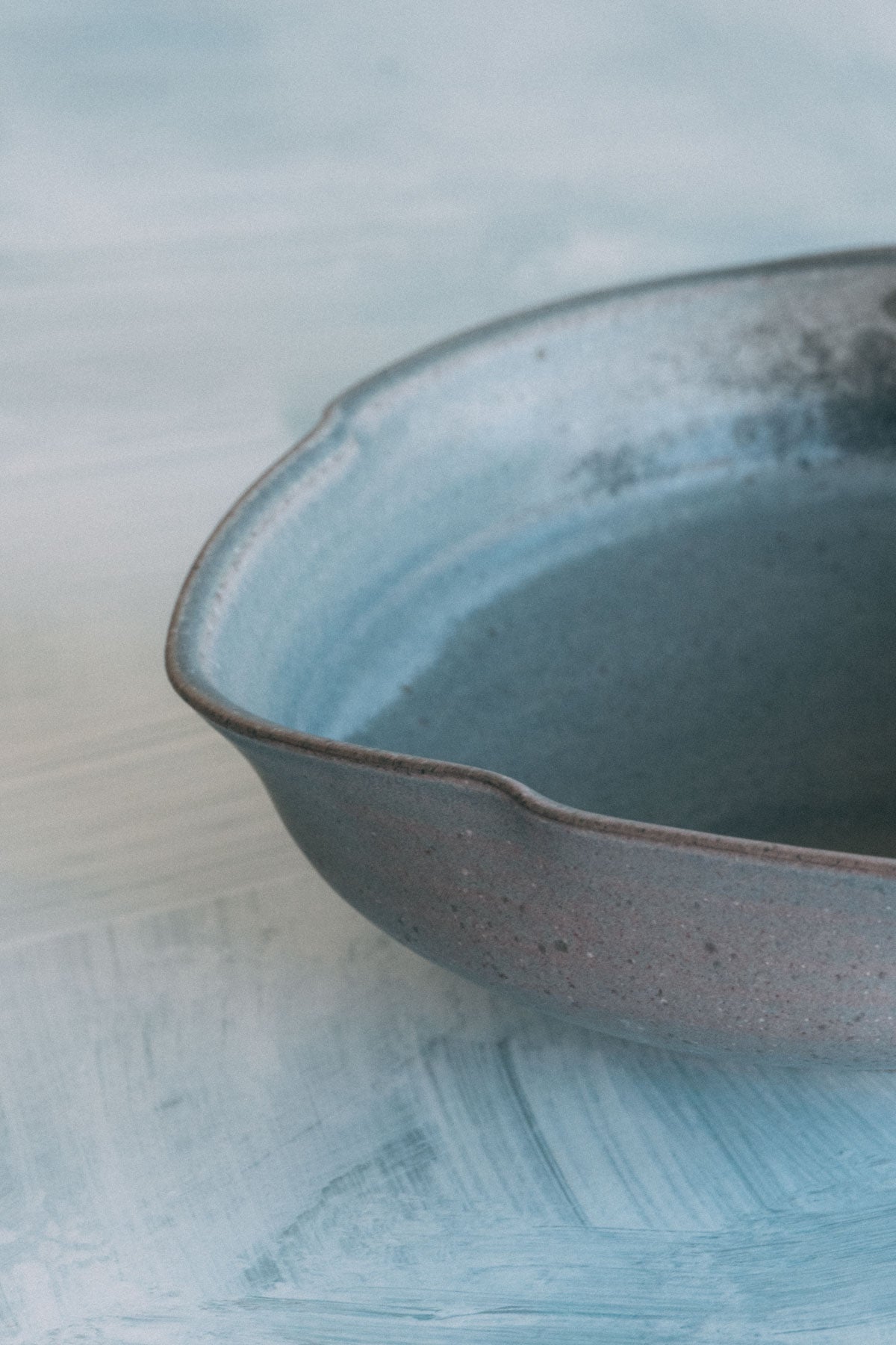 盛鉢(塩窯焼成)Serving bowl