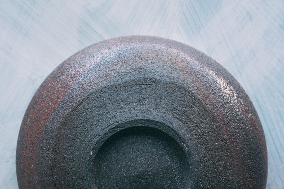 焼締向付(塩窯焼成)Unglazed mukozuke