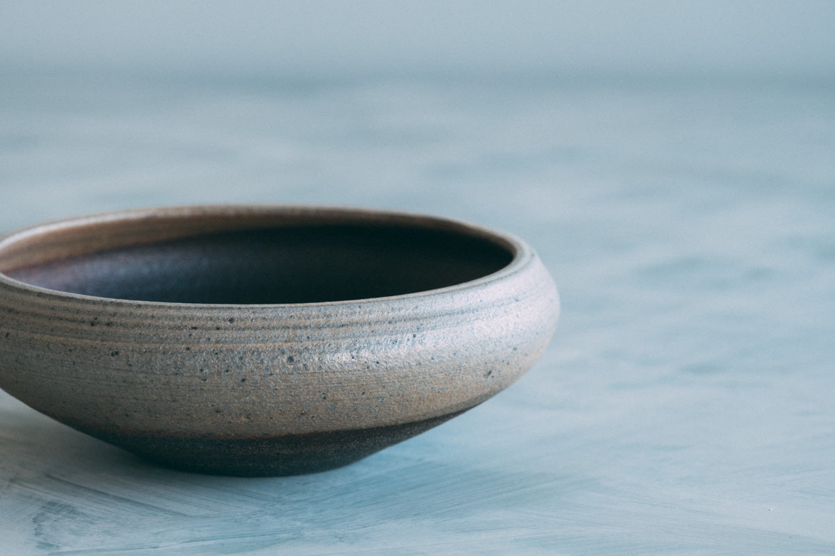 焼締向付(塩窯焼成)Unglazed mukozuke