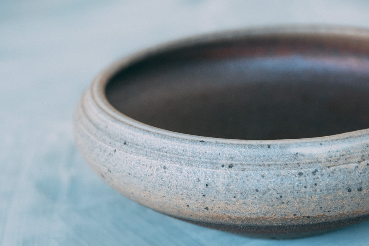 焼締向付(塩窯焼成)Unglazed mukozuke