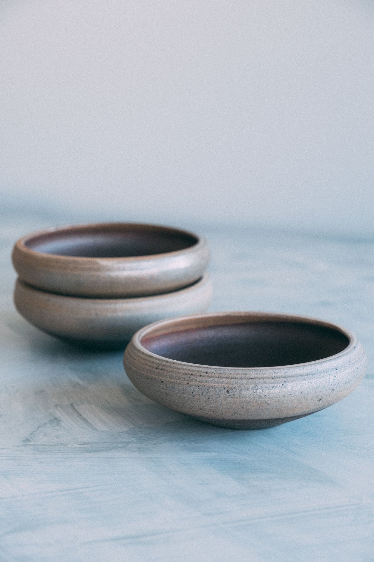 焼締向付(塩窯焼成)Unglazed mukozuke
