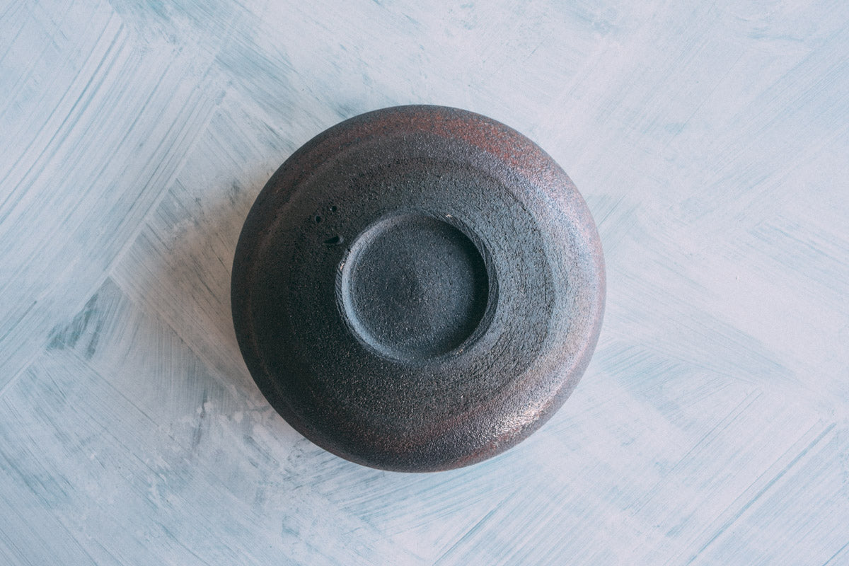 焼締向付(塩窯焼成)Unglazed mukozuke