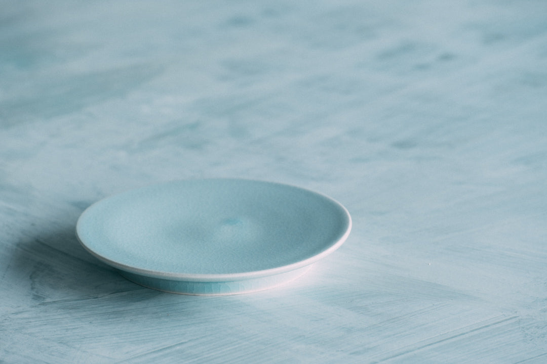 ライトブルー小皿 (SF) 5" Bebe's blue small plate