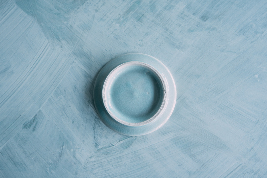ライトブルー小皿 (SF) 5" Bebe's blue small plate