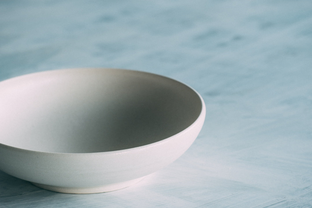 マットホワイト盛鉢 7" Matte White Bowl