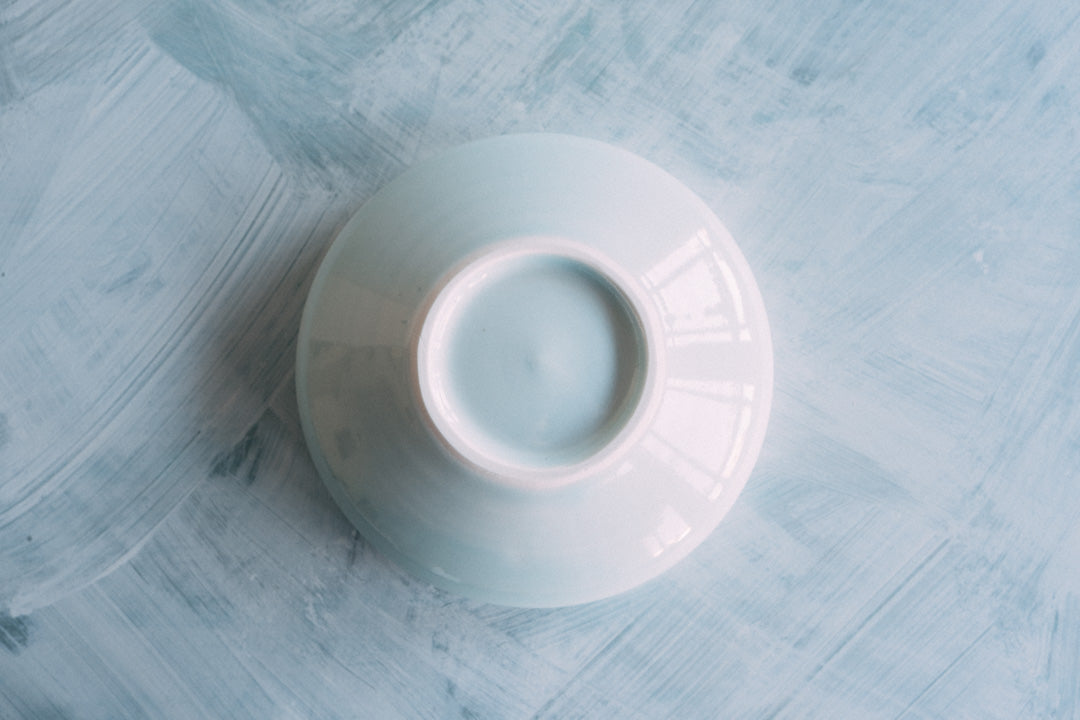 しのぎライトブルー盛鉢 8" Shinogi Bebe's blue Serving Bowl