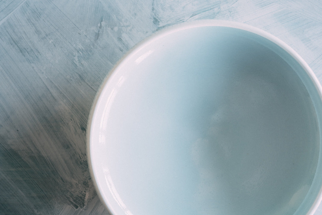 しのぎライトブルー盛鉢 8" Shinogi Bebe's blue Serving Bowl