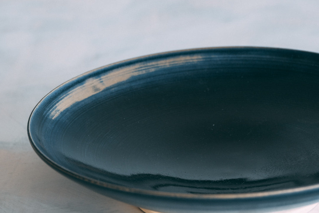 瑠璃釉盛鉢 9" Ruri Serving Bowl
