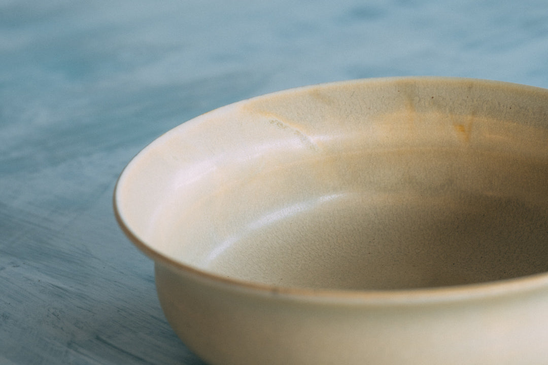 盛鉢(塩窯焼成)Serving bowl