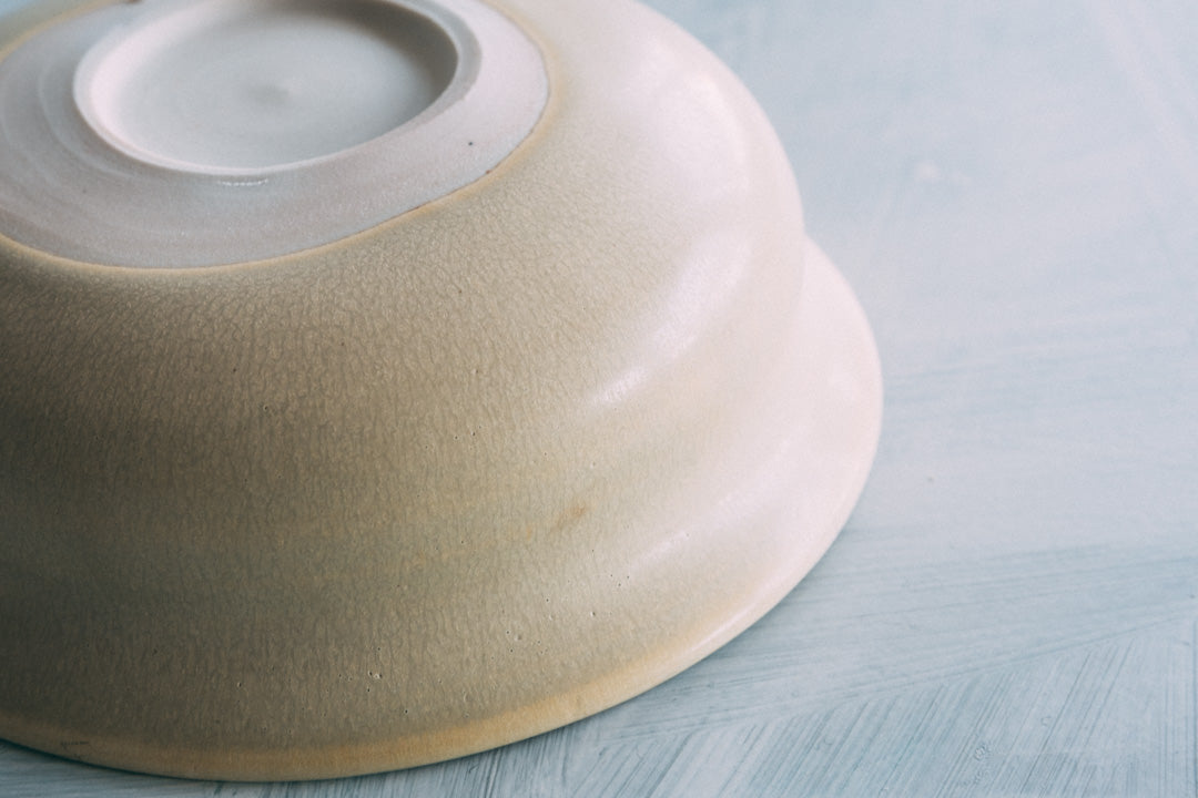 盛鉢(塩窯焼成)Serving bowl