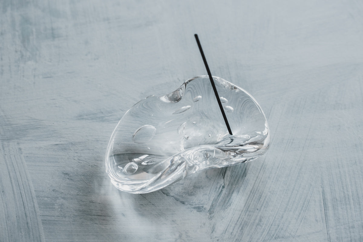 glass tray お香たて- LAN(ラン) glass work | Alp Shop & Studio