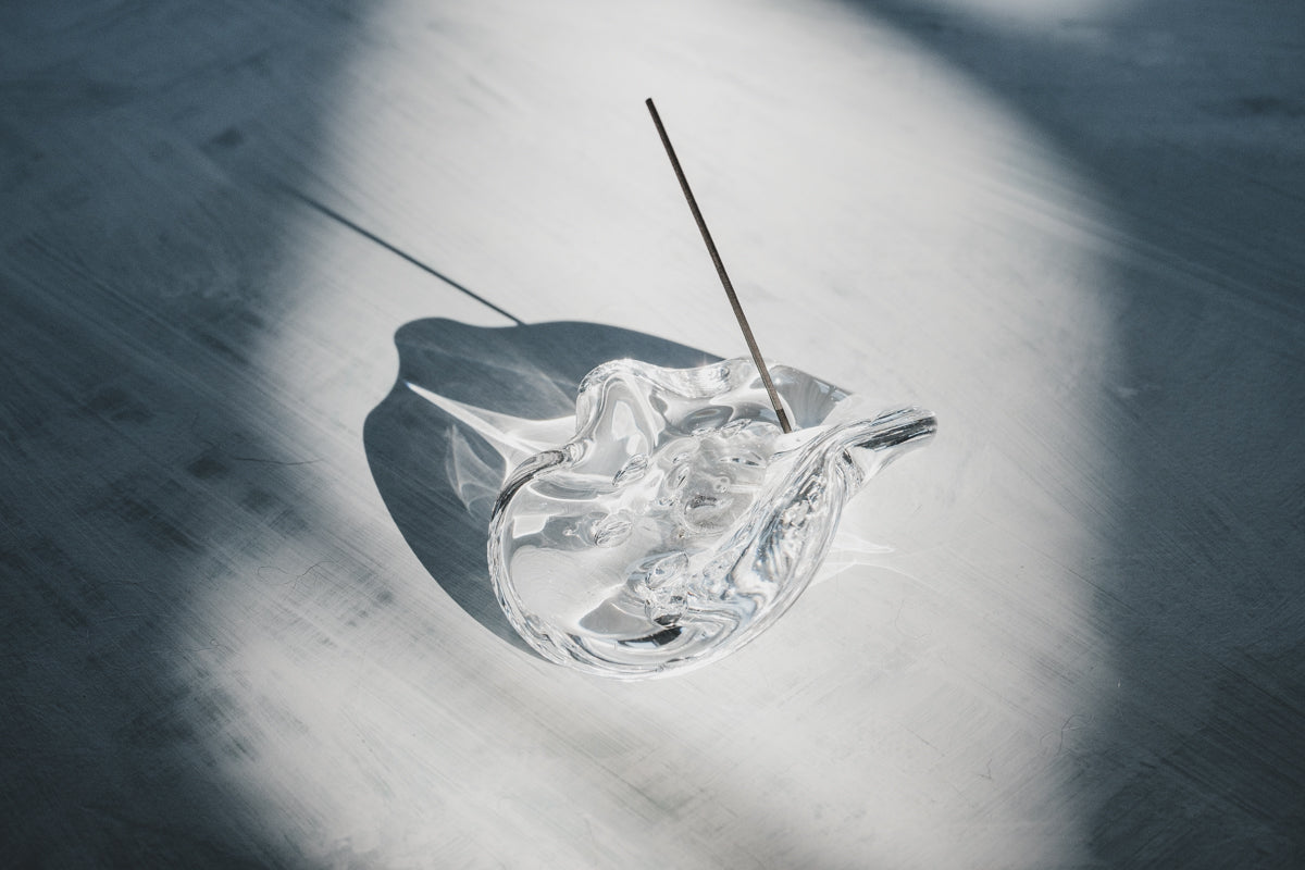 glass tray お香たて- LAN(ラン) glass work | Alp Shop & Studio