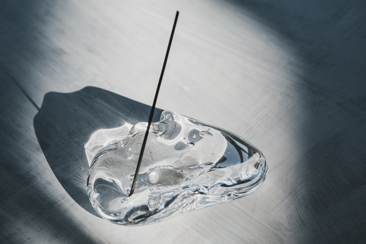 glass tray お香たて- LAN(ラン) glass work | Alp Shop & Studio