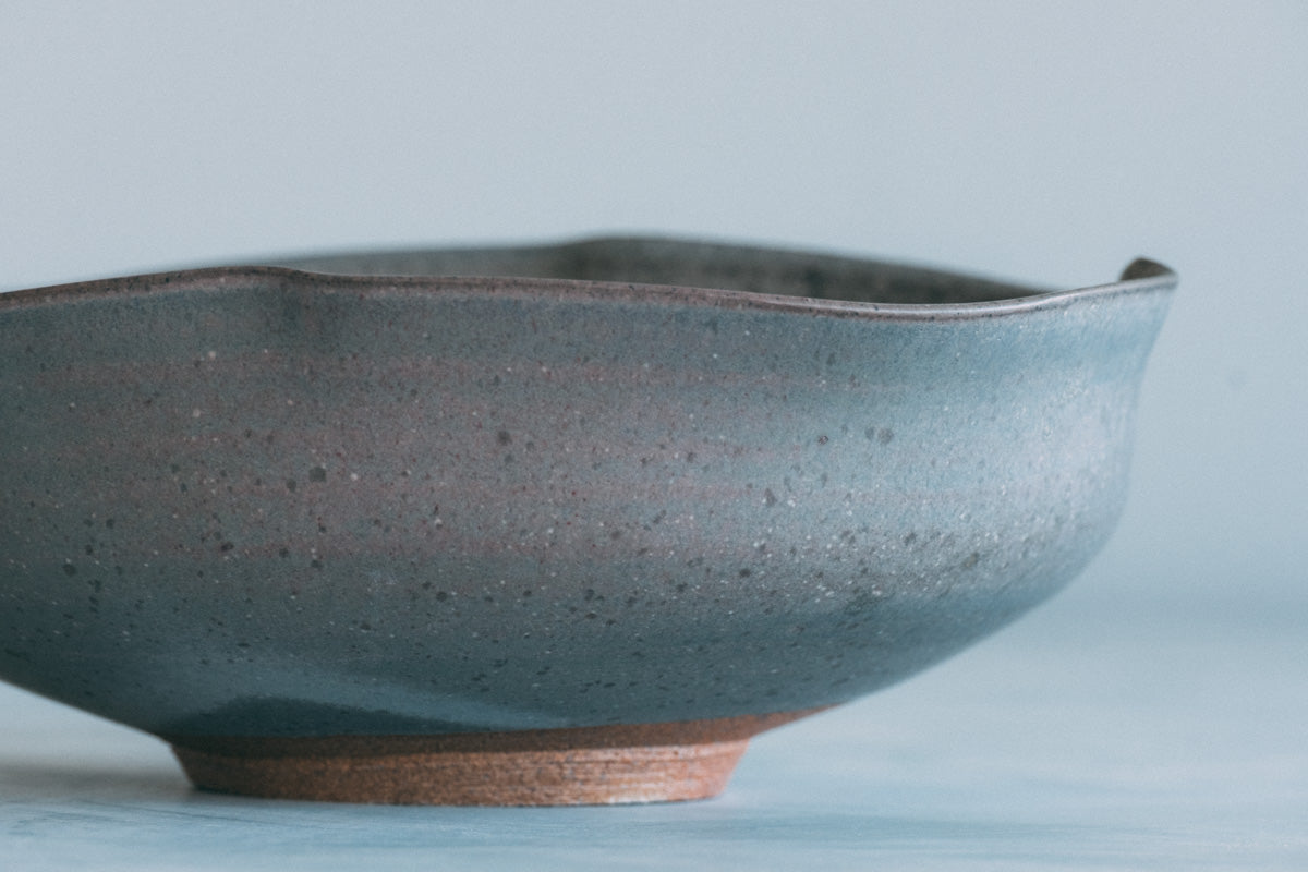 盛鉢（塩窯焼成）Serving bowl