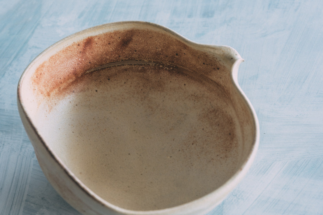 盛鉢（塩窯焼成）Serving bowl