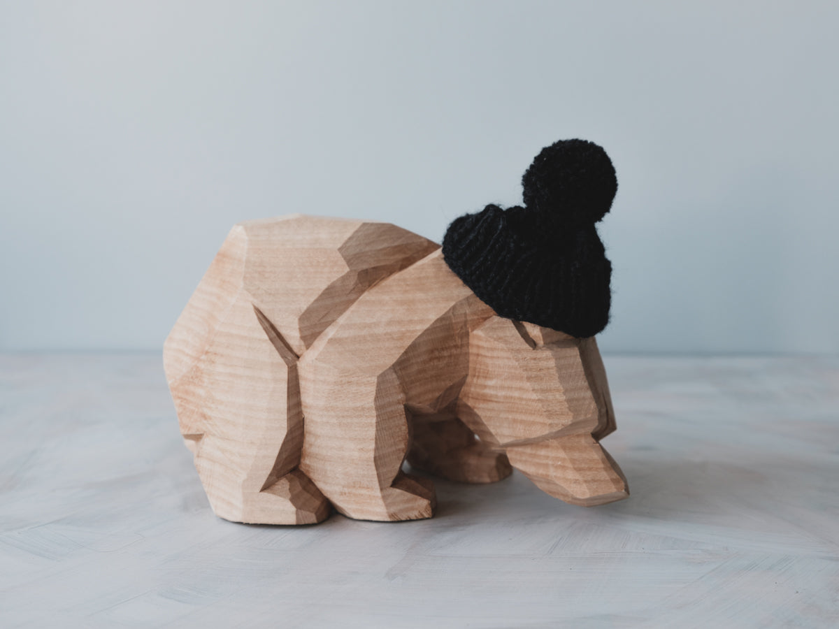 bear minimal knit cap